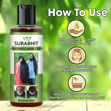 Ayurvedic Herbal Adivasi Hair Oil - BUY 1 GET 1 FREE